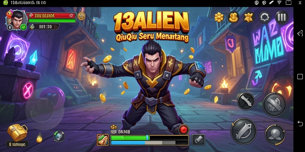 Tampilan gameplay seru dalam 138ALIEN dengan fitur QiuQiu.
