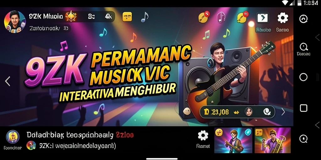 Tampilan gameplay <strong>9ZK</strong> yang seru dan interaktif saat berlatih musik.