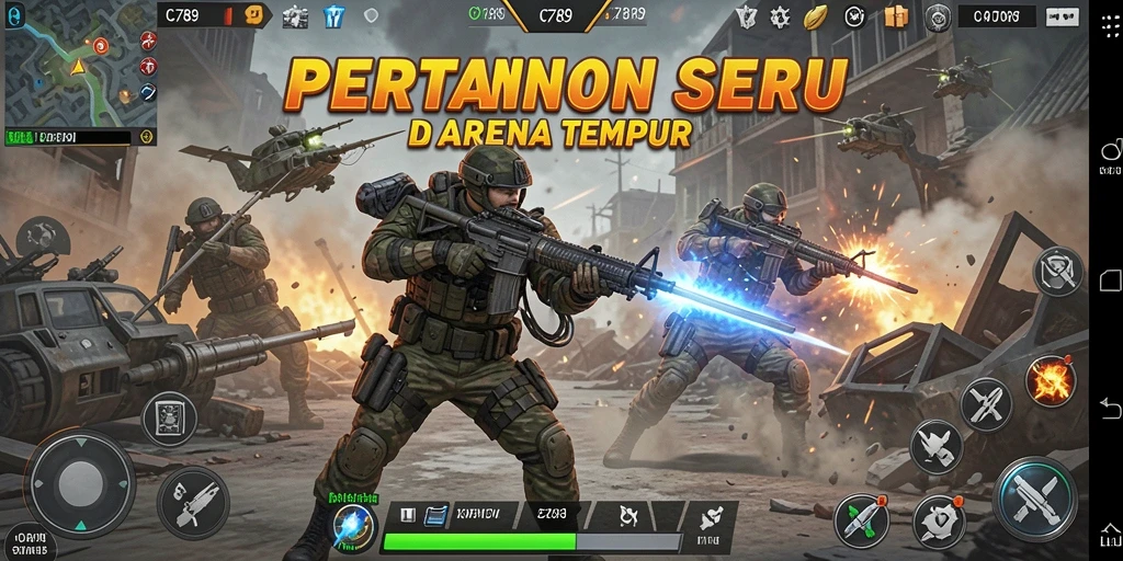 Screenshot gameplay C789 menunjukkan aksi seru dalam pertarungan Fighting.