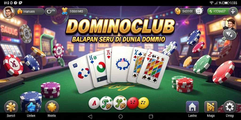 Screenshot dari gameplay balapan seru di DOMINOCLUB.