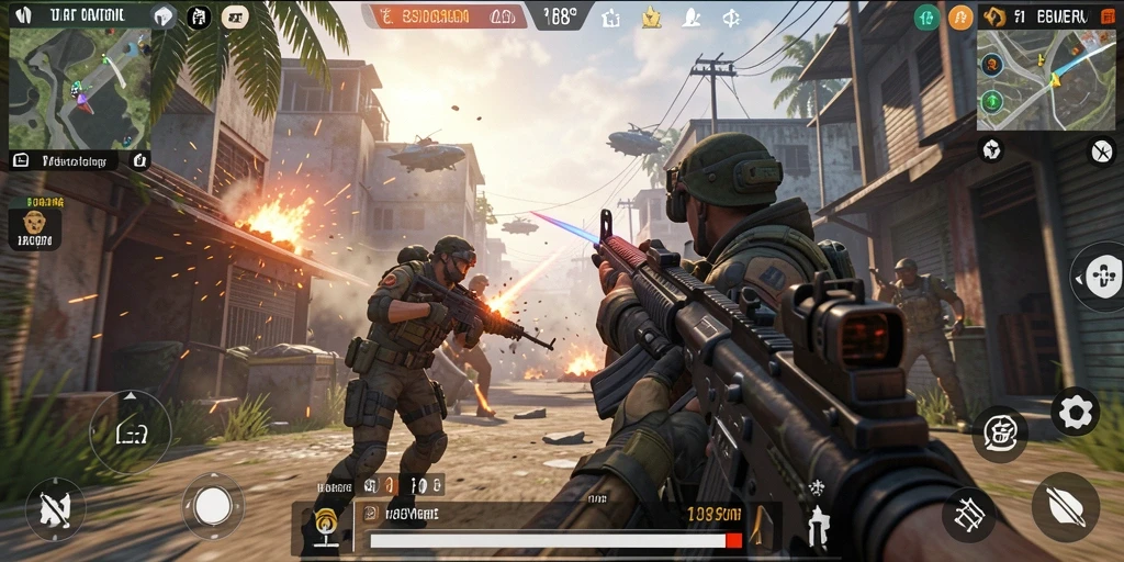 Tampilan gameplay FO8 yang intens dan mendebarkan.