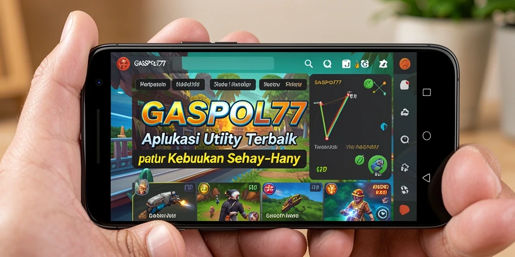 Screenshot utama GASPOL77 menunjukkan antarmuka yang sederhana dan efektif.