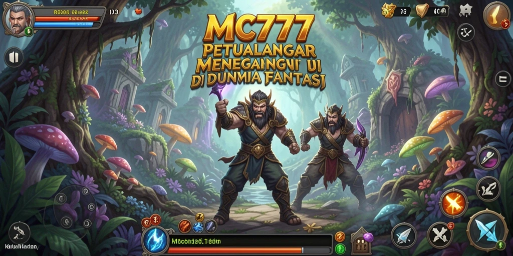 Screenshot game MC777 menunjukkan karakter yang menjelajahi dunia petualangan yang luas.