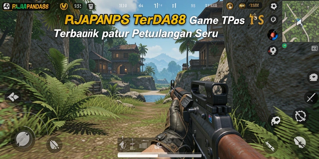 Tampilan utama gameplay RAJAPANDA88 yang seru dan dinamis.