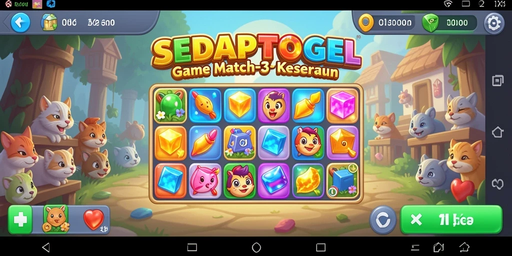 Tampilan gameplay SEDAPTOGEL yang menakjubkan dan penuh warna.