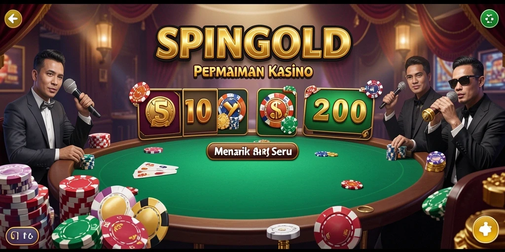Tampilan gameplay SPINGOLD yang seru dan penuh warna.